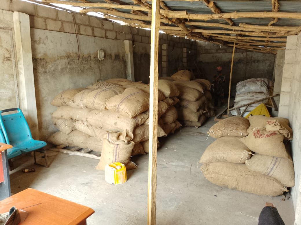 Stored agricultural produce